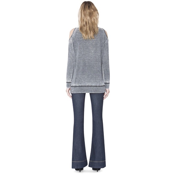 alice & olivia Cold Shoulder Sweatshirt (M) NWT - Picture 3 of 8